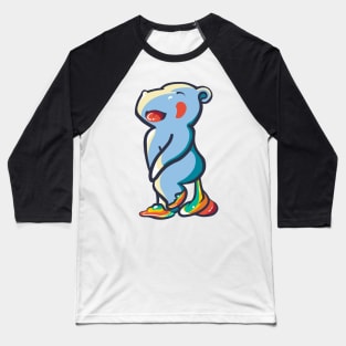 Pooping Hippo Baseball T-Shirt